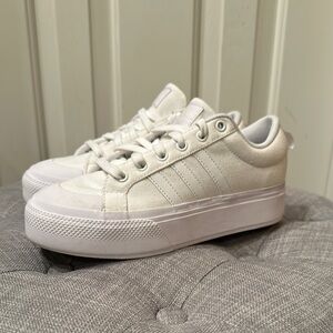 adidas Women's White Canvas Sneakers